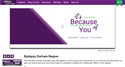 Desktop Screenshot of epilepsydurham.com