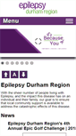 Mobile Screenshot of epilepsydurham.com